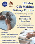 Holiday Gift Making at Café Flora (Roots and Shoots Farm)